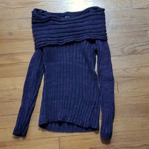Purple cowl neck sweater xsmall xs